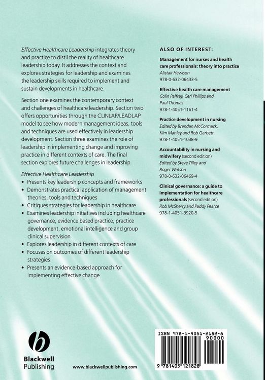 Produktbild: Effective Healthcare Leadership