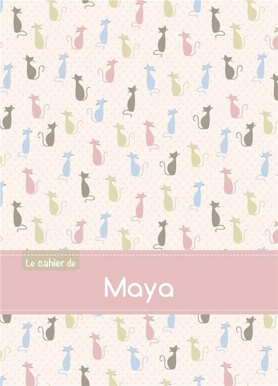 Produktbild: Cahier maya seyes,96p,a5 chats