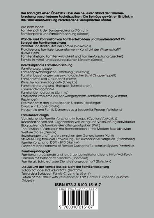 Produktbild: Familienleitbilder und Familienrealit&auml;ten