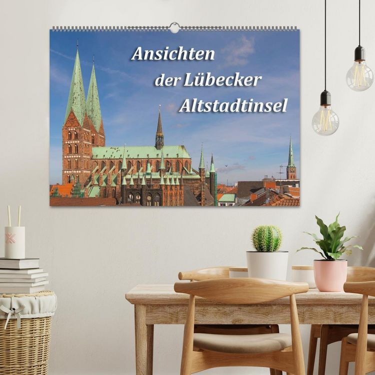 Produktbild: Ansichten der L&uuml;becker Altstadtinsel (Wandkalender 2026 DIN A2 quer), CALVENDO Monatskalender