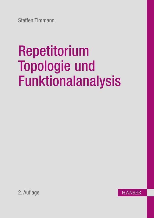 Produktbild: Repetitorium Topologie und Funktionalanalysis