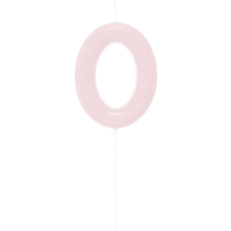 Produktbild: Zahlenkerze 0, Rosa