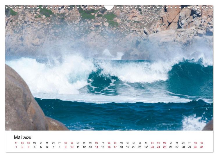 Produktbild: Naturschauspiel Wellen (Wandkalender 2026 DIN A3 quer), CALVENDO Monatskalender
