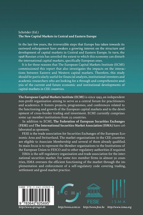 Produktbild: The New Capital Markets in Central and Eastern Europe