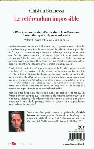 Produktbild: Le r&eacute;f&eacute;rendum impossible : comment faire taire le peuple