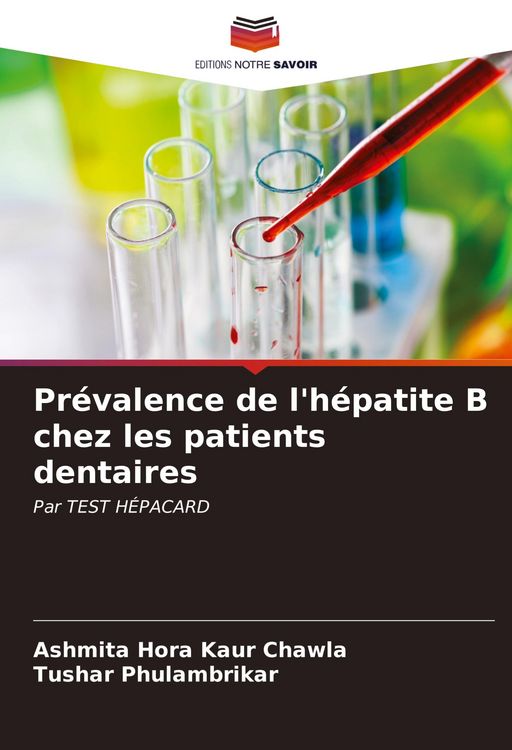 Produktbild: Pr&eacute;valence de l'h&eacute;patite B chez les patients dentaires
