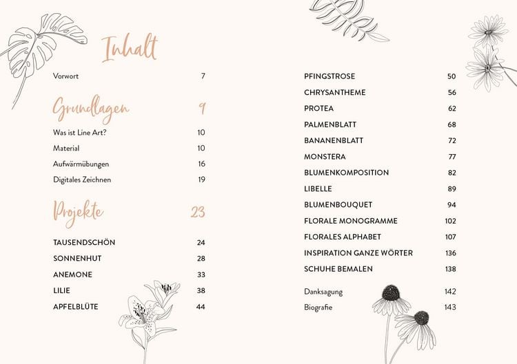 Produktbild: Floral Line Art