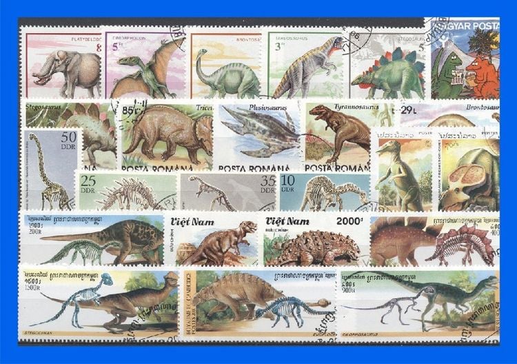 Produktbild: 50 verschiedene Briefmarken Dinosaurier