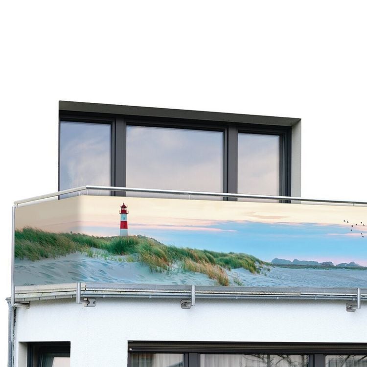 Produktbild: Balkon-Sichtschutz Mod. Nordseek&uuml;ste, UV- und witterungsbest&auml;ndig