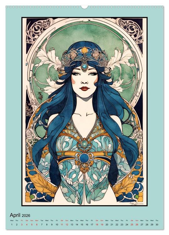 Produktbild: Women's Images of the Belle &Eacute;poque (Wall Calendar 2026 DIN A2 portrait), CALVENDO 12 Month Wall Calendar