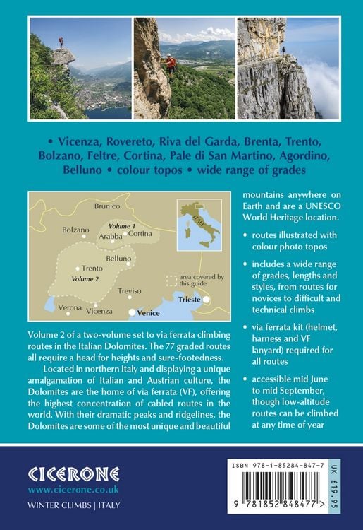 Produktbild: Via Ferratas of the Italian Dolomites: Vol 2