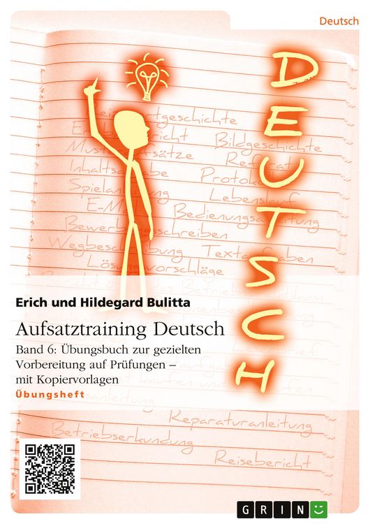 Produktbild: Aufsatztraining Deutsch - Band 6: &Uuml;bungsbuch zur gezielten Vorbereitung auf Pr&uuml;fungen - mit Kopiervorlagen