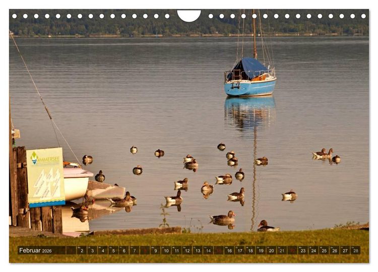 Produktbild: Seest&auml;rke - Der Ammersee (Wandkalender 2026 DIN A4 quer), CALVENDO Monatskalender