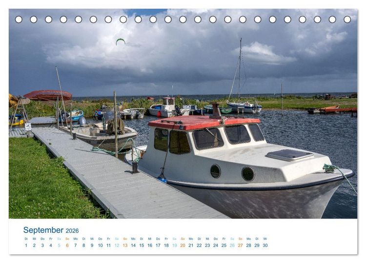 Produktbild: D&auml;nemarks Nordseek&uuml;ste - S&uuml;dj&uuml;tland (Tischkalender 2026 DIN A5 quer), CALVENDO Monatskalender
