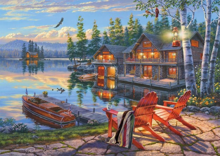 Produktbild: Seeufer am Loon Lake, New York