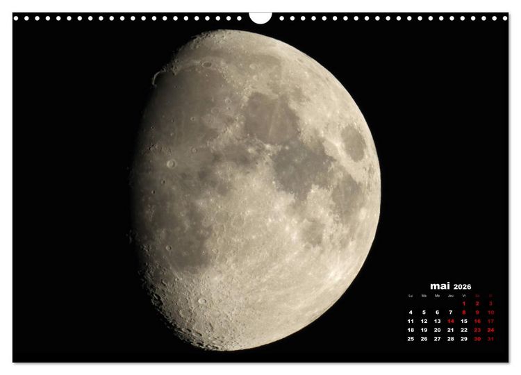Produktbild: Phases de la lune (Calendrier mural 2026 DIN A3 vertical), CALVENDO calendrier mensuel