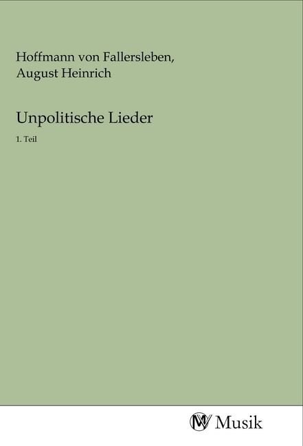 Produktbild: Unpolitische Lieder