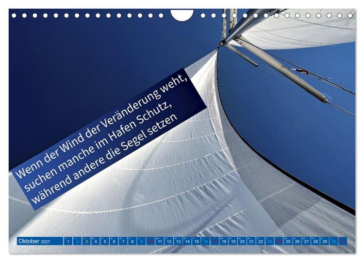 Produktbild: Segeln - mit einem Augenzwinkern (Wandkalender 2027 DIN A4 quer), CALVENDO Monatskalender