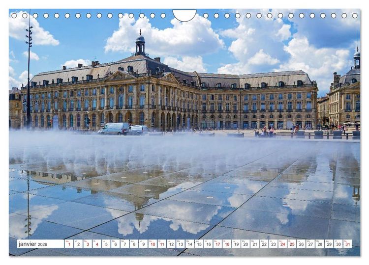 Produktbild: D&eacute;couvrir la r&eacute;gion Nouvelle-Aquitaine (Calendrier mural 2026 DIN A4 vertical), CALVENDO calendrier mensuel