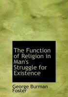 Produktbild: The Function of Religion in Man's Struggle for Existence