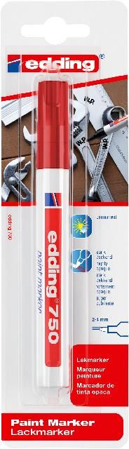 Produktbild: Edding E-750 4-750-1-3002 Lackmarker Rot 2 mm, 4mm