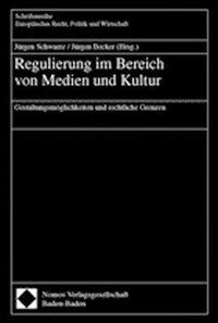 Produktbild: Regulierung im Bereich von Medien und Kultur