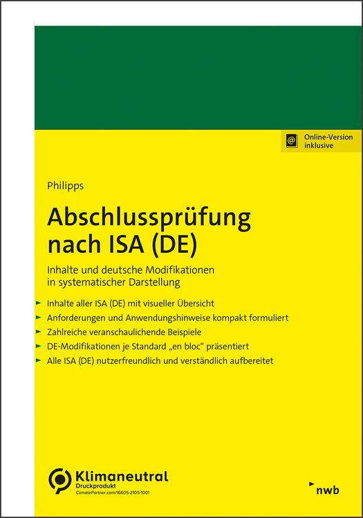 Produktbild: Abschlusspr&uuml;fung nach ISA (DE)