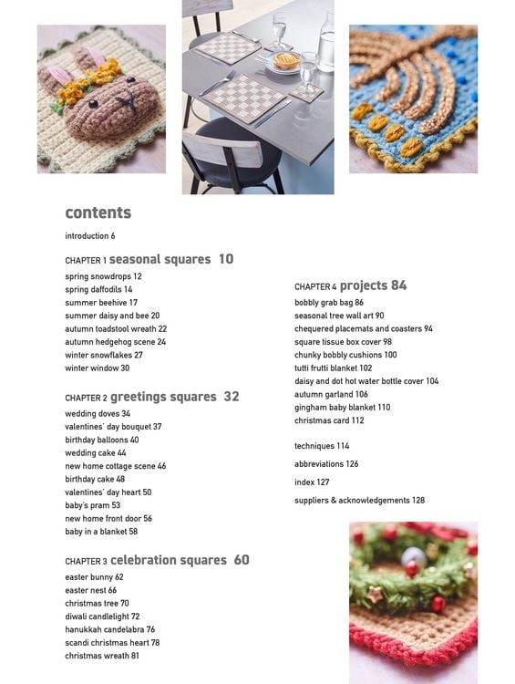 Produktbild: Crocheted Squares: 35 patterns to make
