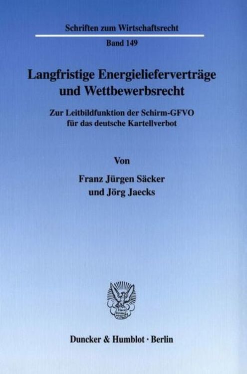 Produktbild: Langfristige Energielieferverträge und Wettbewerbsrecht.