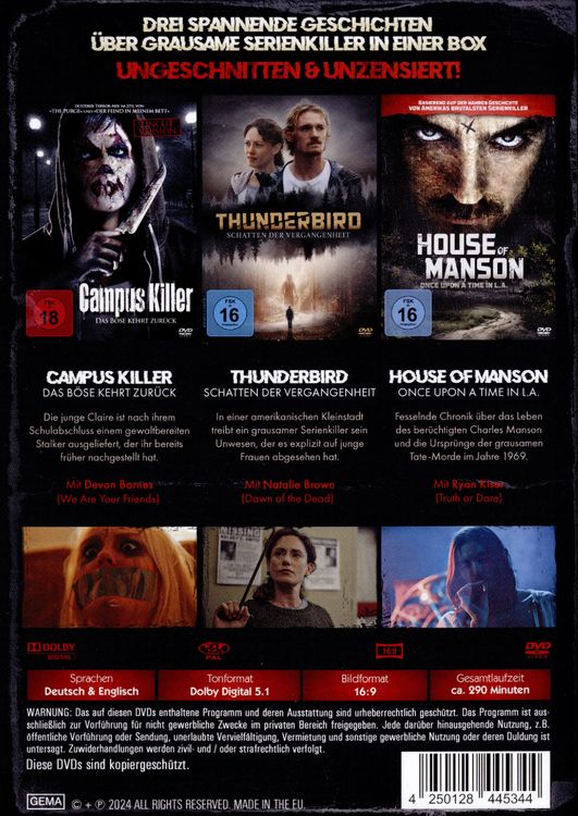 Produktbild: Serial KIllers [3 DVDs]