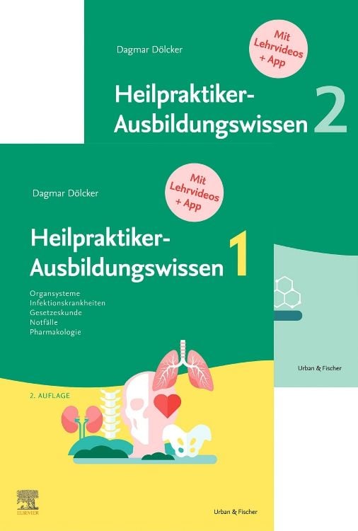 Produktbild: D&ouml;lcker, Set Heilpraktiker Ausbildungwissen Bd. 1 und 2