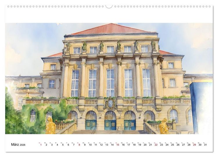 Produktbild: DOCUMENTA-Stadt Kassel (Wandkalender 2026 DIN A2 quer), CALVENDO Monatskalender