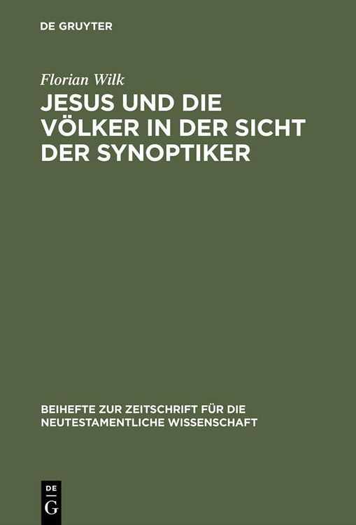 Produktbild: Jesus und die V&ouml;lker in der Sicht der Synoptiker