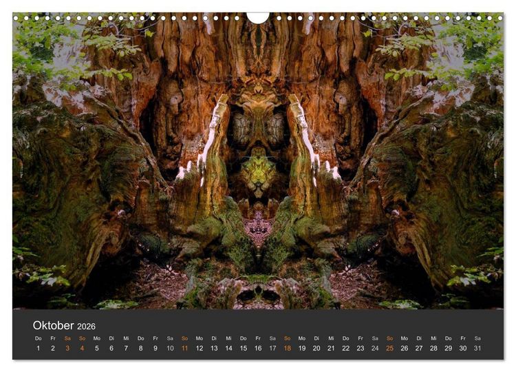 Produktbild: Spiegelwelten - Im Reich der Naturwesen (Wandkalender 2026 DIN A3 quer), CALVENDO Monatskalender
