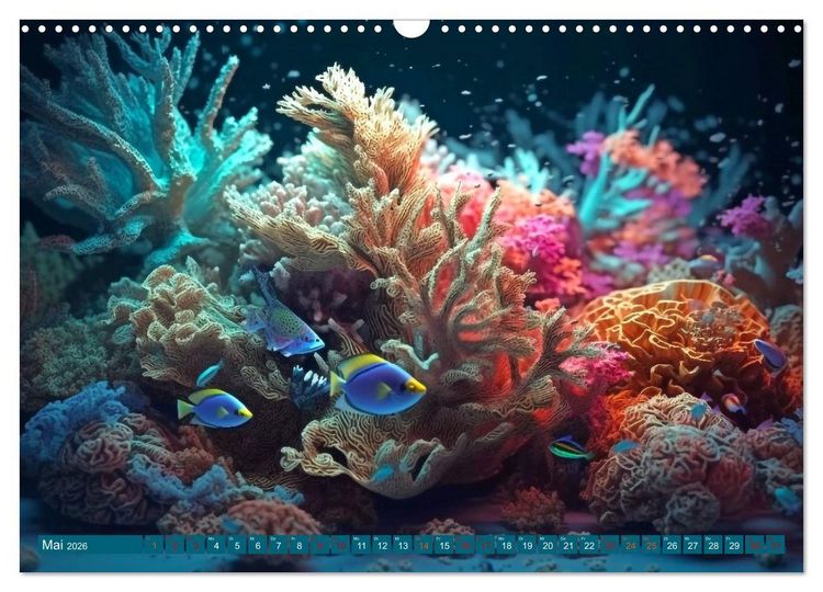 Produktbild: Fantasie bei die Fische! (Wandkalender 2026 DIN A3 quer), CALVENDO Monatskalender