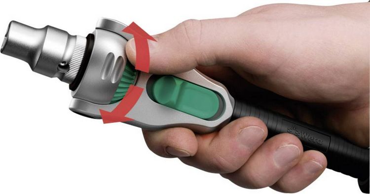 Produktbild: Wera 8000A 05003500001 Zyklop-Knarre 1/4\" (6.3 mm) 152mm
