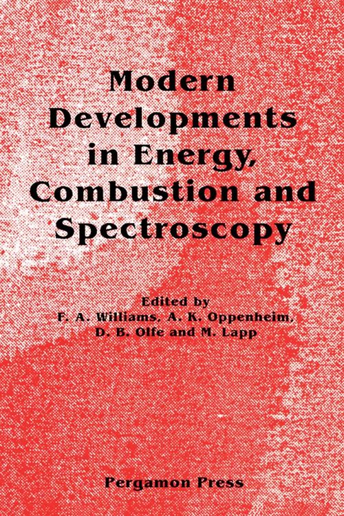 Produktbild: Modern Developments in Energy, Combustion and Spectroscopy