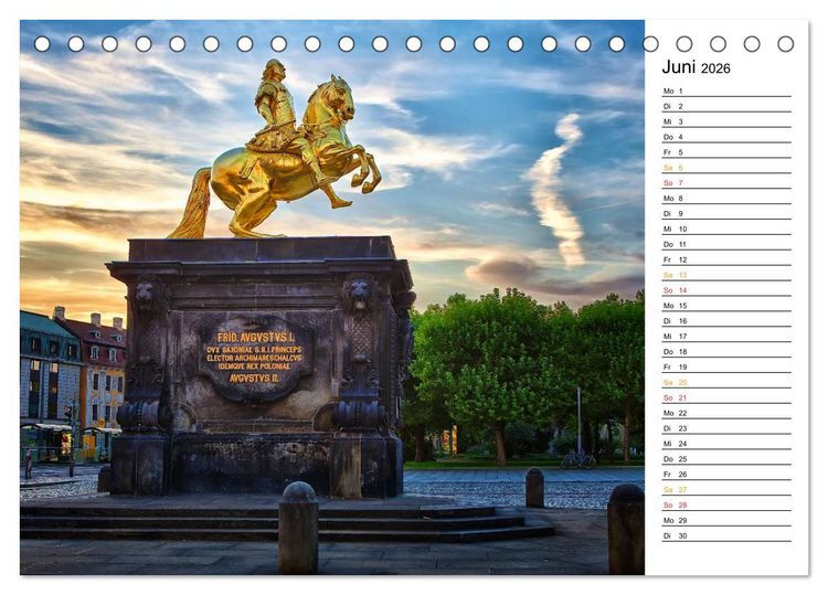 Produktbild: Dresden Bilder 2026 (Tischkalender 2026 DIN A5 quer), CALVENDO Monatskalender