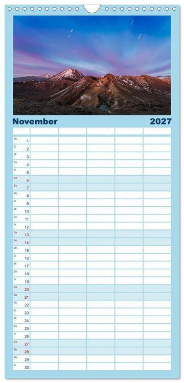 Produktbild: Familienplaner 2027 - Unglaubliche Natur - Landschaften aus unserer wunderbaren Welt mit 5 Spalten (Wandkalender, 21 x 45 cm) CALVENDO