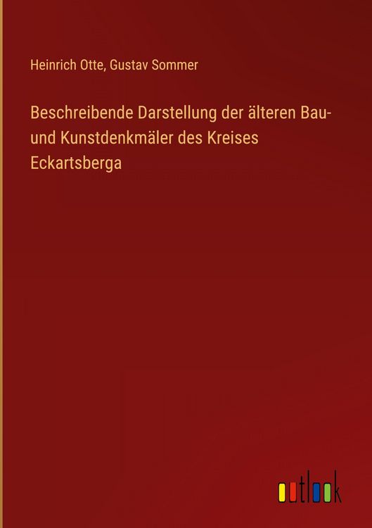 Produktbild: Beschreibende Darstellung der &auml;lteren Bau- und Kunstdenkm&auml;ler des Kreises Eckartsberga