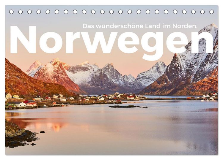 Produktbild: Norwegen - Das wundersch&ouml;ne Land im Norden. (Tischkalender 2026 DIN A5 quer), CALVENDO Monatskalender