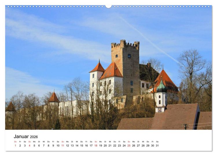 Produktbild: Deutschlands Burgen - besondere Burgen und sch&ouml;ne Schl&ouml;sser (Wandkalender 2026 DIN A2 quer), CALVENDO Monatskalender