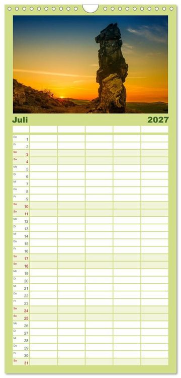 Produktbild: Familienplaner 2027 - Der Harz einfach magisch mit 5 Spalten (Wandkalender, 21 x 45 cm) CALVENDO