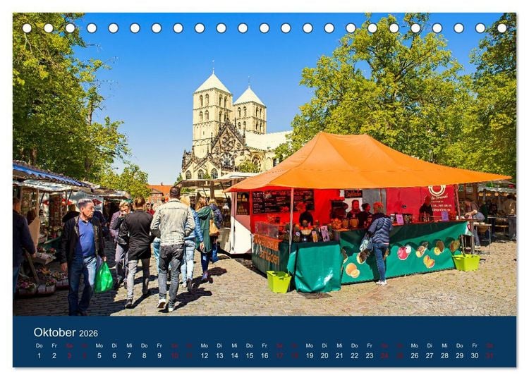 Produktbild: Abenteuer M&uuml;nster - Echt jovel! (Tischkalender 2026 DIN A5 quer), CALVENDO Monatskalender