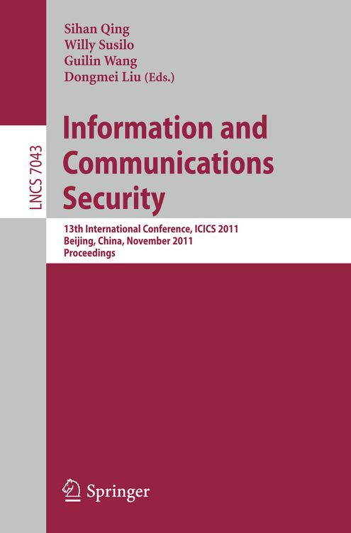Produktbild: Information and Communication Security