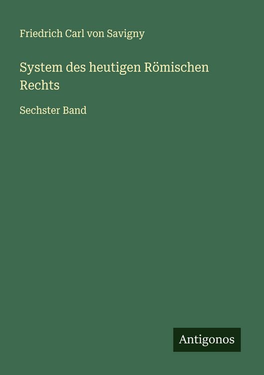Produktbild: System des heutigen R&ouml;mischen Rechts