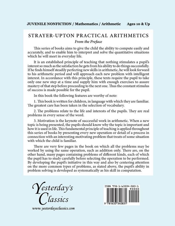 Produktbild: Strayer-Upton Practical Arithmetics BOOK 2, Part 1 (Yesterday's Classics)