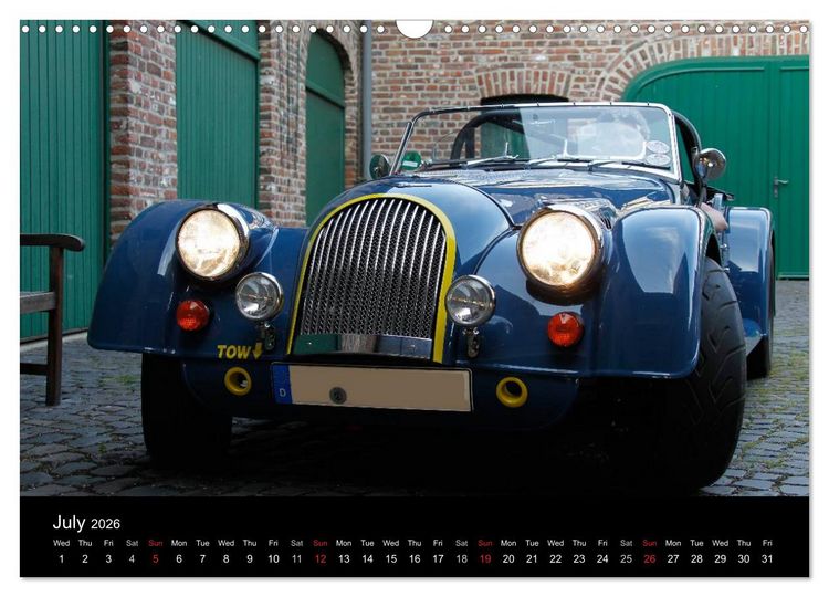 Produktbild: Morgan, the last real sports car (Wall Calendar 2026 DIN A3 landscape), CALVENDO 12 Month Wall Calendar