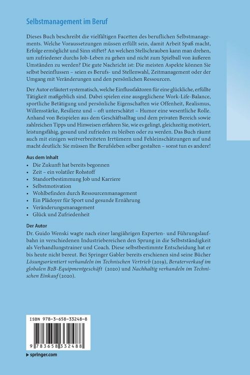 Produktbild: Selbstmanagement im Beruf