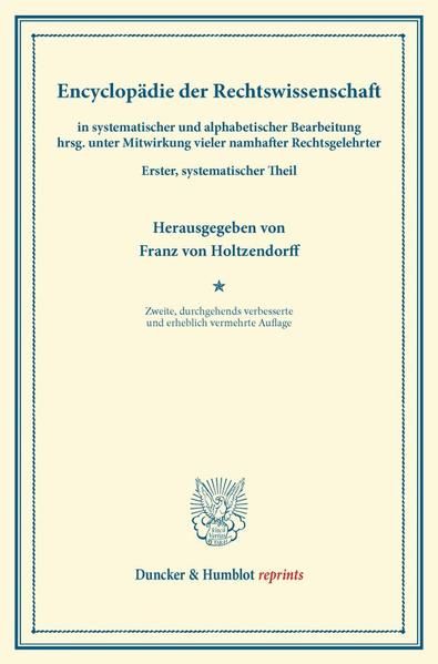 Produktbild: Encyclop&auml;die der Rechtswissenschaft